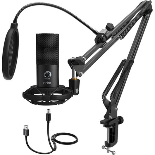 Mikrofon Fifine T669 USB cardioid mit Arm und Popfilter