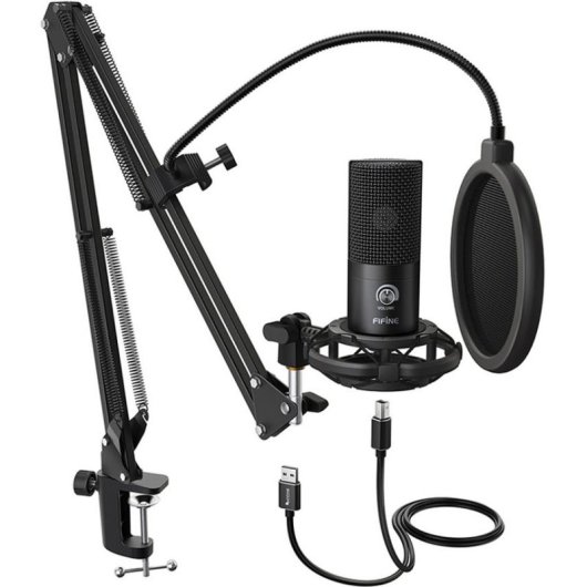 Mikrofon Fifine T669 USB cardioid mit Arm und Popfilter