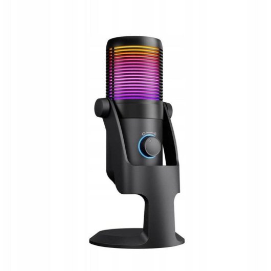 Mikrofon Rampage Diyez USB-C kardioid und omnidirektional mit RGB Touchsteuerung
