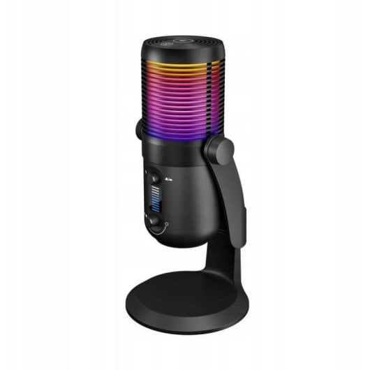 Mikrofon Rampage Diyez USB-C kardioid und omnidirektional mit RGB Touchsteuerung