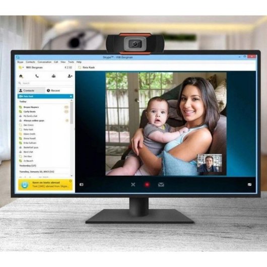 Câmara Web Duxo WebCam-X13 1080p USB com Microfone Integrado