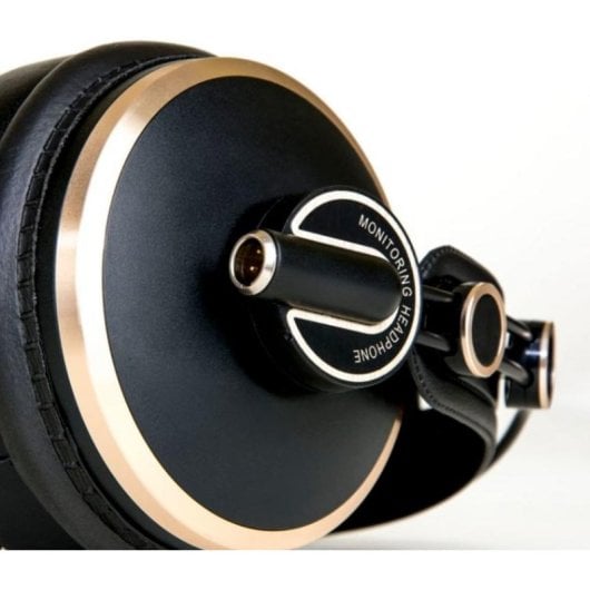 Casque ISK HD9999 filaire Mini Jack 3,5 mm fermé cuir écologique doré