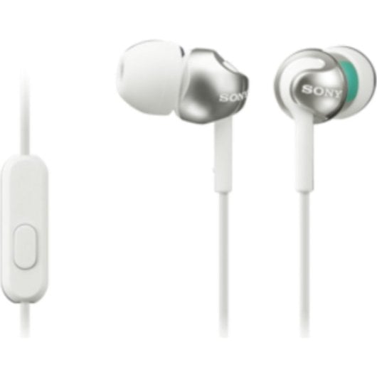 Kopfhörer Sony MDR-EX110APB mit Kabel Mini Jack 3,5 mm, Mikrofon und Fernbedienung, schwarz