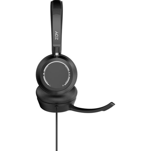 Kopfhörer ZOY ZHS40 mit Kabel Mini Jack und USB, Mikrofon und Steuerung, schwarz