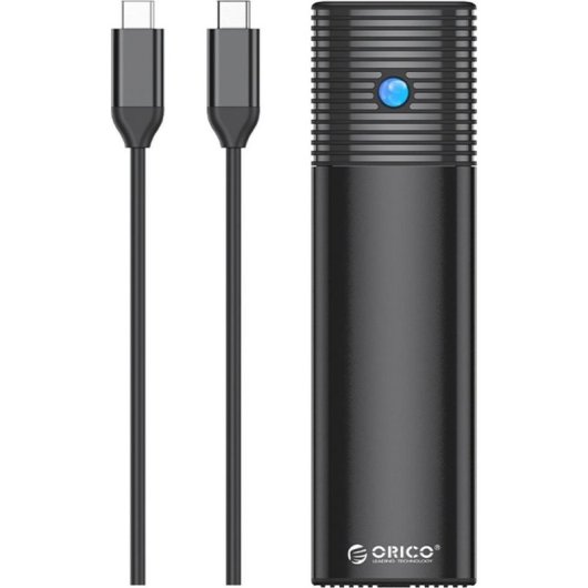 Kieszeń Orico M2 NVMe USB-C 10 Gbps Aluminio Negro con Refrigeración Pasiva