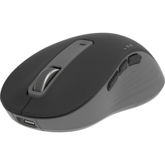 Ratón ZOY ZMS88 Bluetooth USB Wi-Fi 1600 DPI Schwarz Grau 7 Tasten