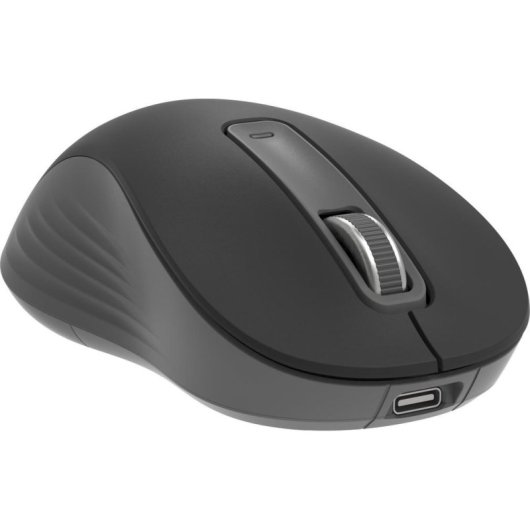 Ratón ZOY ZMS88 Bluetooth USB Wi-Fi 1600 DPI Schwarz Grau 7 Tasten