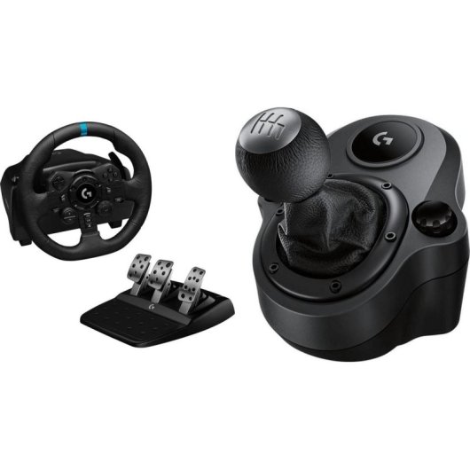 Logitech G923 Driving Force Lenkrad mit Shifter und Dreifachpedal PS5/PS4/PC
