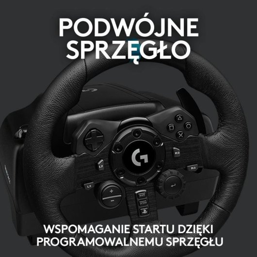 Logitech G923 Driving Force Lenkrad mit Shifter und Dreifachpedal PS5/PS4/PC