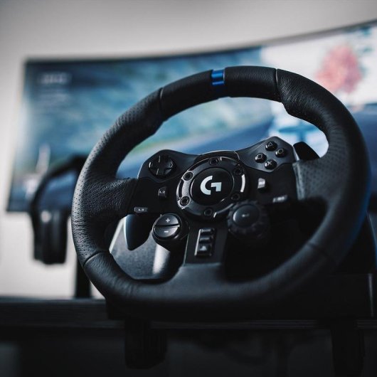 Logitech G923 Driving Force Lenkrad mit Shifter und Dreifachpedal PS5/PS4/PC