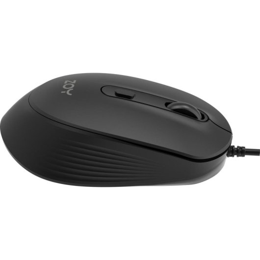 Mouse ZOY ZMS08 USB 3600 DPI Nero 6 Pulsanti Ergonomico Cablato