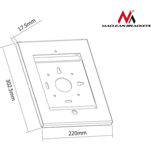 Maclean iKiosk Wandhalterung für iPad 2/3/4/Air/Air2