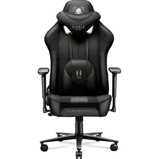 Fotel Gaming Diablo Chairs X-PLAYER 2.0 Negro Ajustable Ergonómico