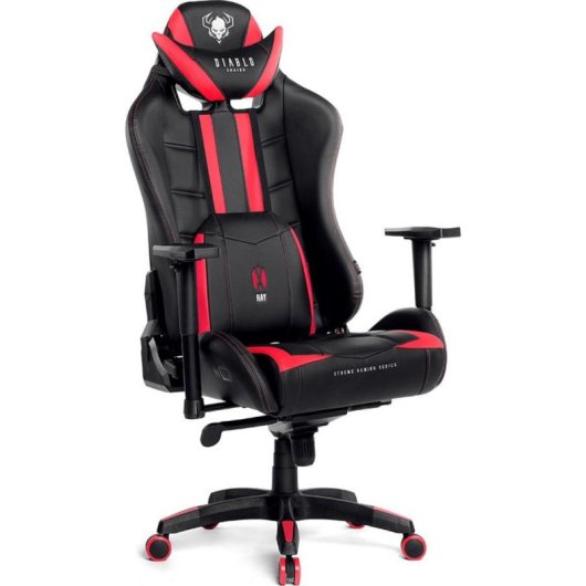 Cadeira Gaming Diablo Chairs X-RAY King Size XL Preto/Vermelho