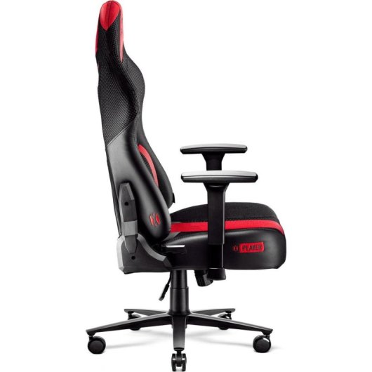 Silla gaming Diablo Chairs X-Player 2.0 tamaño normal tejido rojo-antracita
