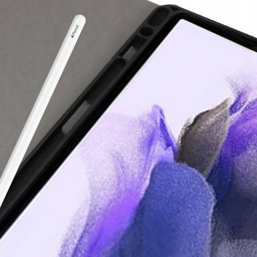 Funda con teclado Strado para Samsung Galaxy Tab S7 FE/ S7 Plus Negro Bluetooth
