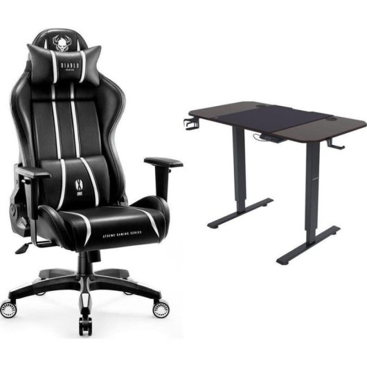 Silla gaming Diablo Chairs X-One 2.0 blanco regulable 150 kg
