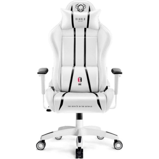 Silla gaming Diablo Chairs X-One 2.0 blanco regulable 150 kg