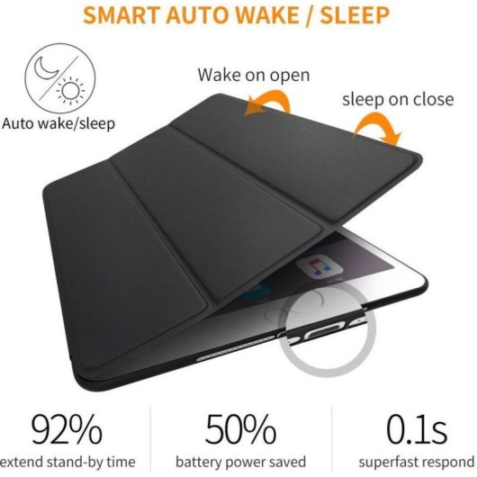 Fondina Tech-Protect Smartcase per iPad 9,7" Chiusura Magnetica Nera
