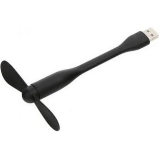 Mini Ventilador USB Omega 43442 1 Velocidad Inclinación Ajustable Ultra Silencioso