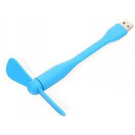 Mini USB-Ventilator Omega 43477 Blau 1 Stufe Verstellbar Leise