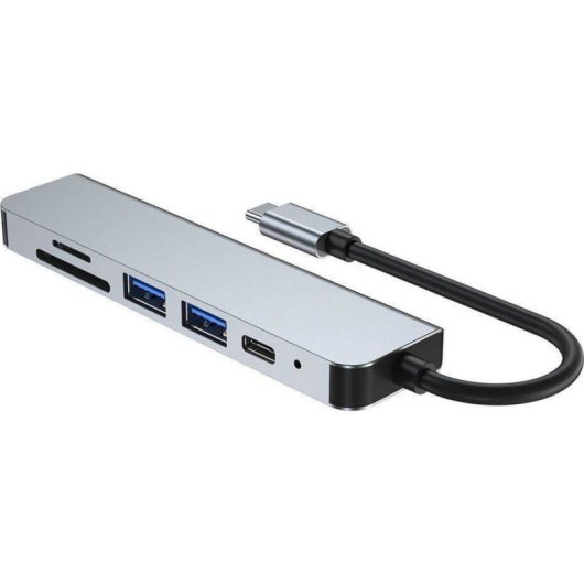 USB-C Hub Tech-Protect V4 6-in-1 HDMI USB 3.0 Kartenleser