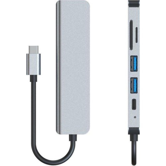 USB-C Hub Tech-Protect V4 6-in-1 HDMI USB 3.0 Kartenleser