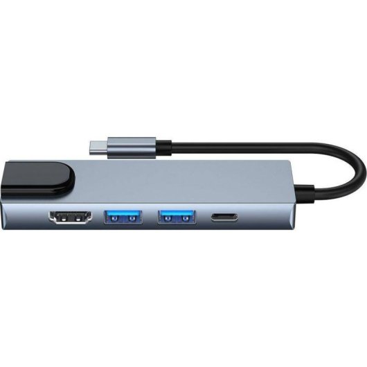 Docking-Station Tech-Protect V3 5-in-1 USB-C HDMI Grau