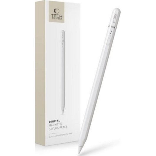 Tech-Protect Pen 3 Magnetischer Digitalstift für iPad Weiß