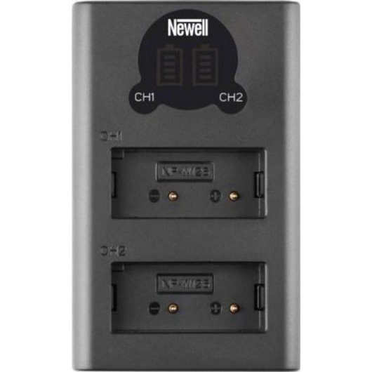 Newell DL-USB-C NP-W126 Doppelkanal Ladegerät mit LCD-Display