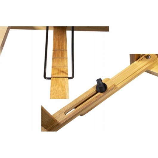 Mesa para portátil Leobert modelo 14942 ajustable bambú XL plegable