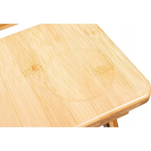 Mesa para portátil Leobert modelo 14942 ajustable bambú XL plegable