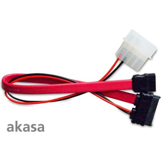 Cable SATA Akasa 6Gb/s 0.5m conector en ángulo Negro