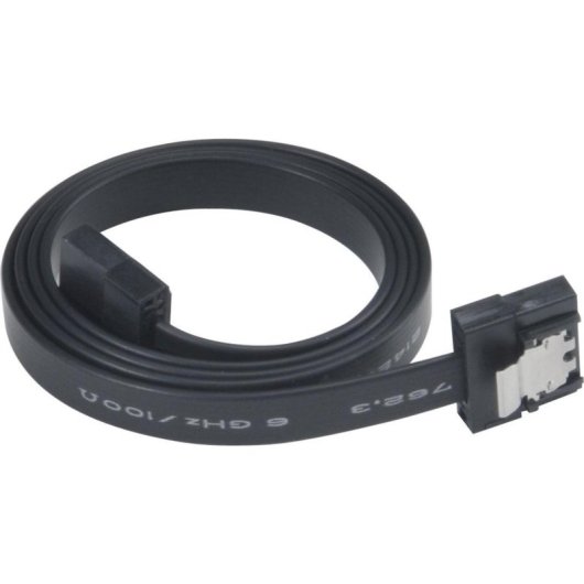Cable SATA Akasa 6Gb/s 0.5m conector en ángulo Negro