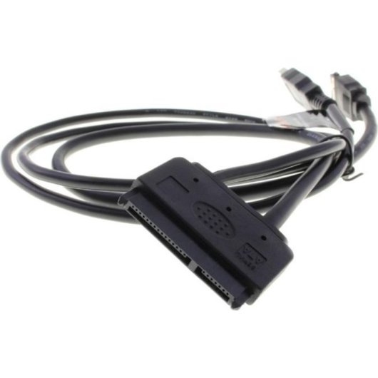 Cable SATA Akasa 6Gb/s 0.5m conector en ángulo Negro