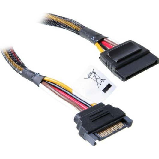 Cable SATA Akasa 6Gb/s 0.5m conector en ángulo Negro