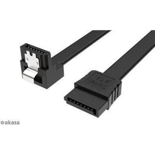 Cable SATA Akasa 6Gb/s 0.5m conector en ángulo Negro