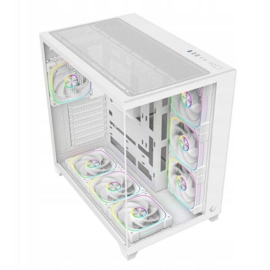 PC-Gehäuse Rampage Sealite 7 Lüfter ARGB ATX Schwarz