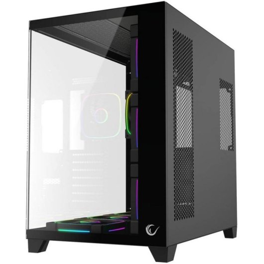 PC-Gehäuse Rampage Sealite 7 Lüfter ARGB ATX Schwarz