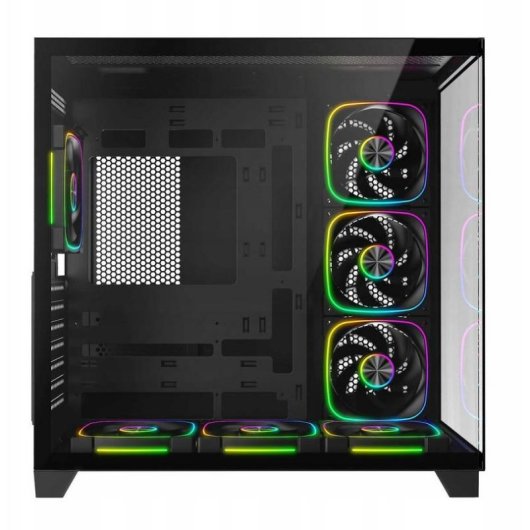 PC-Gehäuse Rampage Sealite 7 Lüfter ARGB ATX Schwarz