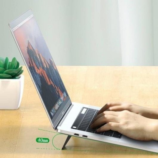 Suporte para laptop pliável antiderrapante Usams US-ZJ054 2 unidades