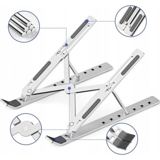 Verstellbarer Laptop-Ständer Art P24 aus Aluminium faltbar