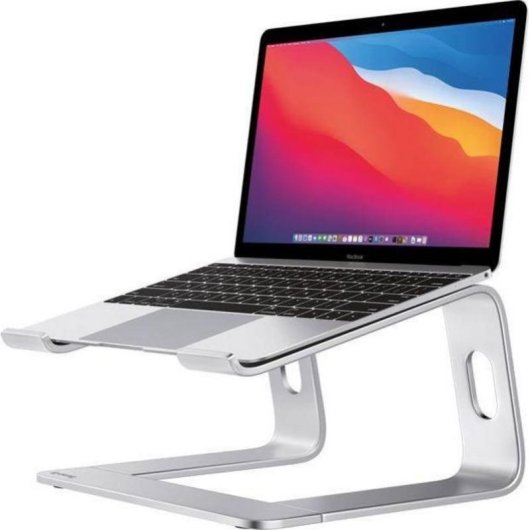 Crong AluBench Alu Laptopständer Grau Universal Faltbar