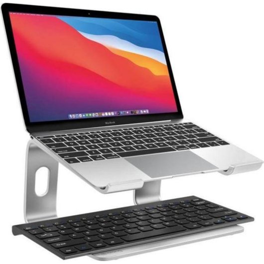 Crong AluBench Alu Laptopständer Grau Universal Faltbar