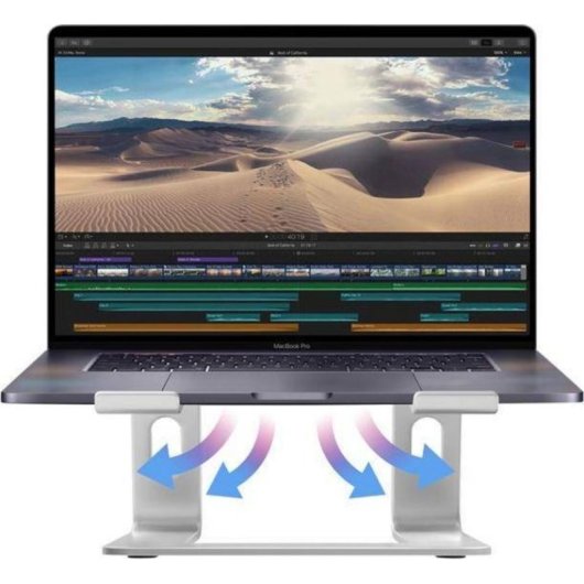 Crong AluBench Alu Laptopständer Grau Universal Faltbar