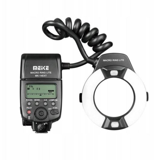 Flash Anulaire MeiKe MK-14EXT LED TTL pour Macro Nikon