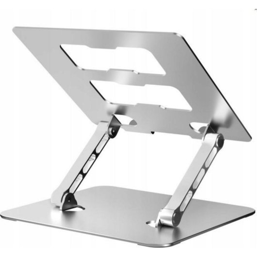 Laptop-Ständer ART P10 aus eloxiertem Aluminium verstellbar und klappbar