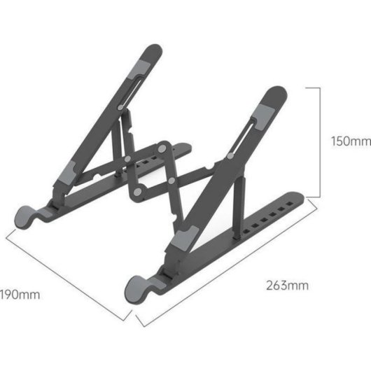 Laptop-Ständer Orico PFB-A424-BK-BP Höhenverstellbar Klappbar 17"
