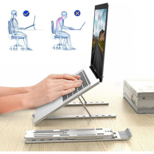 Soporte para portátil Mozos N3 Aluminio Plegable 17"