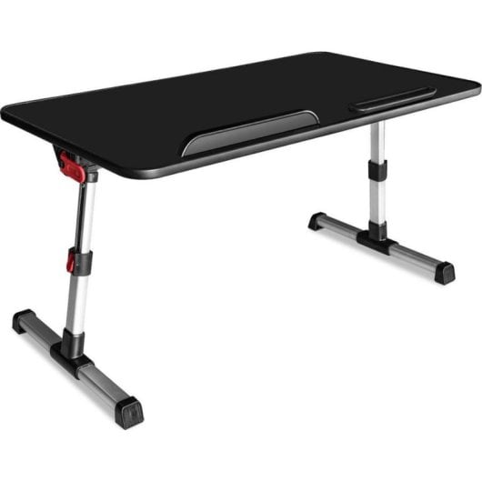 Mesa Gaming Mozos 17" MDF Regolabile Pieghevole Antiscivolo Nera